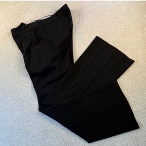 Y2K VTG Tahari Black Wide Leg Career Dress Pants Womens Size A Office Workwear